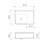 Cube Extension Wall Basin with Overflow Left Hand White 1 Tap Hole [047031]