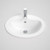 Venecia Drop-In Vanity Basin with Overflow White 1 Tap Hole [056994]