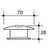 Round Care Metal Button Chrome [097880]