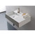 Teorema Wall Basin 600mm x 440mm x 140mm Left with OffsetBowl Gloss White [169954]
