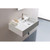 Teorema Wall Basin 600mm x 440mm x 140mm Right with OffsetBowl Gloss White [169955]