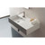Teorema Wall Basin 810mm x 440mm x 140mm Left with OffsetBowl Gloss White [169957]