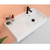 Teorema Wall Basin 810mm x 440mm x 140mm Right with OffsetBowl Gloss White [169958]