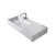 Teorema Wall Basin 1010mm x 460mm x 140mm Left with Offset Bowl Gloss White [169960]