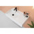 Teorema Wall Basin 1010mm x 460mm x 140mm Left with Offset Bowl Gloss White [169960]