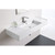 Teorema Wall Basin 1210mm x 460mm x 160mm Centre Bowl Gloss White [169962]