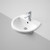 Cosmo Semi Recessed Basin with Overflow White 1 Tap Hole [017902]