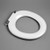 Pedigree II Single Flap Care Toilet Seat Die Cast Hinge White [017498]