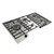 90cm Gas Cooktop 5 Burner Stainless Steel [253960]