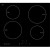 60cm Induction Cooktop with Four Zones Black Glass [253963]