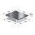 60cm Induction Cooktop with Four Zones Black Glass [253963]