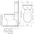 Profile 4 Trident SNV Connector Toilet Suite White 4Star [104405]