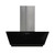 90Cm Wall Mounted Vertical Rangehood Black Krystal/Stainless Steel [253982]