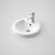 Cosmo Inset Basin with Overflow White 1 Tap Hole [104413]