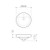 Cosmo Inset Basin with Overflow White 1 Tap Hole [104413]