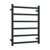 Thermorail Heated Towel Rail Square 6Bar 104W 600mm x 800mm x 120mm Matte Black [254357]