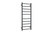 Thermorail Heated Towel Rail 10Bar 110W 450mm x 200mm x 122mm Matte Black [254374]