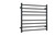 Thermorail Heated Towel Rail 8 Bars Matte Black [254377]