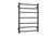Thermorail Heated Towel Rail 7 Bars Matte Black [254379]