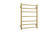 Thermorail Heated Towel Rail 7 Bars Brushed Gold [254382]