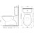 Venecia Connector Toilet Suite Bottom Inlet SNV Standard Seat White 4Star [105215]