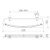 Cosmo Glass Shelf Single Chrome [105511]