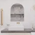 Aspen Church Shape Polished Edge Mirror 500 x 800mm with Hangers [254349]