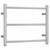 Thermogroup Thermorail Round Heated Towel Ladder 33W 3 Bar 550 x 450mm Polished Stainless Steel [254355]