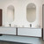 Duke Pill Shape Polished Edge Mirror 500 x 1000mm Glue-to-Wall [254358]