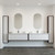 Duke Pill Shape Polished Edge Mirror 500 x 1000mm Glue-to-Wall [254358]
