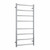 Thermogroup Thermorail Round Heated Towel Ladder 80W 8 Bar 530 x 1120mm Brushed Stainless Steel [254386]