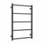 Thermogroup Thermorail Non-Heated Towel Ladder 5 Bar 650 x 1000mm Matt Black [254397]