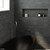 Kaya Floor Mount Push Fit Bath Outlet PVD Gun Metal [202168]