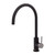 Kaya Gooseneck Sink Mixer Pin Lever Matte Black with PVD Gun Metal Handle [201691]