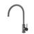 Kaya Gooseneck Sink Mixer Pin Lever PVD Gun Metal with Matte Black Handle [201697]