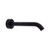 Kaya Wall Push Fit Basin/Bath Spout Matte Black 180mm Outlet [201784]