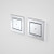 Invisi Series II® Rectangle Dual Flush Remote Buttons (Plastic) [111411]