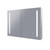 Amber 750 LED Mirror Cabinet 2 Double Sided Mirror Doors Silver Aluminium [254979]