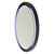 Eclipse 600 Frontlit Round LED Lighting Mirror with Demister Dimmable Matt Black MDF Frame [254989]
