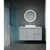 Eclipse 600 Frontlit Round LED Lighting Mirror with Demister Dimmable Matt White MDF Frame [254990]
