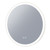 Eclipse 800 Frontlit Round LED Lighting Mirror with Demister Matt White MDF Frame [254992]