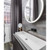 Eclipse 800 Frontlit Round LED Lighting Mirror with Demister Matt White MDF Frame [254992]