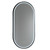 Gatsby Vertical LED Lighting Mirror with Demister 460mm X 910mm Matte Black Aluminium Frame [254999]