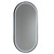 Gatsby Vertical LED Lighting Mirror with Demister 460mm X 910mm Matte Black Aluminium Frame [254999]