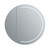 Pearl LED Mirror Cabinet 900mm 1 Single Sided Mirror Doors White Aluminium [255052]
