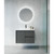 Sphere 800 LED Lighting Mirror with Demister Matte Black Aluminium Frame [255106]