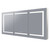 Vera LED Mirror Cabinet 1500mm 3 Double Sided Mirror Doors Silver Aluminium [255120]