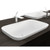 Studio Bagno 550mm Soul Inset Basin Gloss White No Tap Hole [133509]