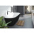 Elinea Freestanding Bath 790mm x 1780mm x 570mm 312L Premium Sanitary Grade Acrylic High Gloss Black/White [180786]