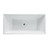 Suzana Freestanding Bath 1500mm 182L Premium Sanitary Grade Back-To-Corner Acrylic High Gloss White [254465]